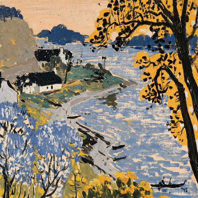 David Brown Milne style, Midjourney V8.2, render 2 of 4