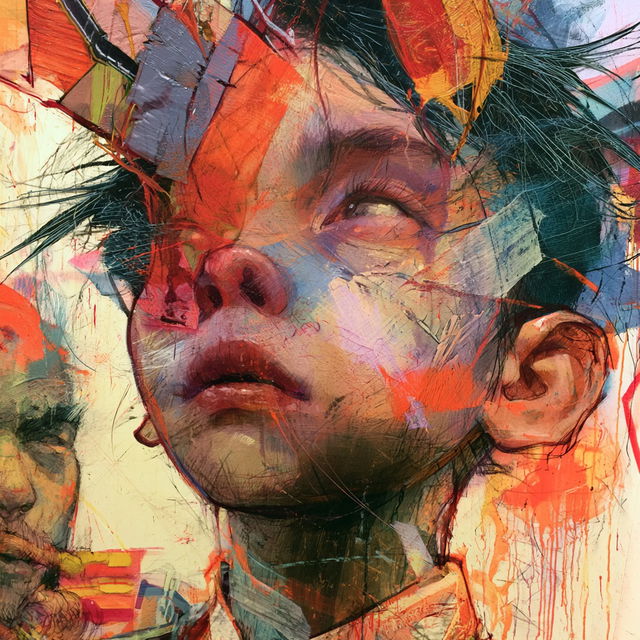 David Choe style, Midjourney V8.2, render 2 of 4