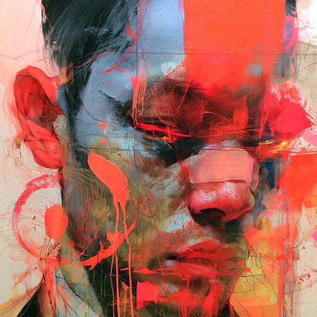 David Choe style, Midjourney V8.2, render 4 of 4