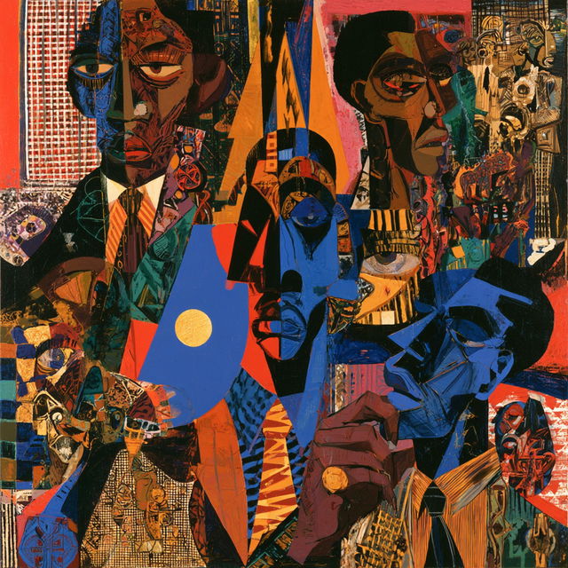 David Driskell style, Midjourney V8.2, render 2 of 4
