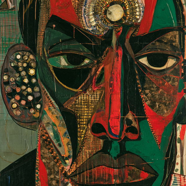 David Driskell style, Midjourney V8.2, render 4 of 4