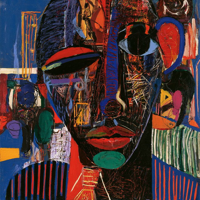 David Driskell style, Midjourney V8.2, render 3 of 4