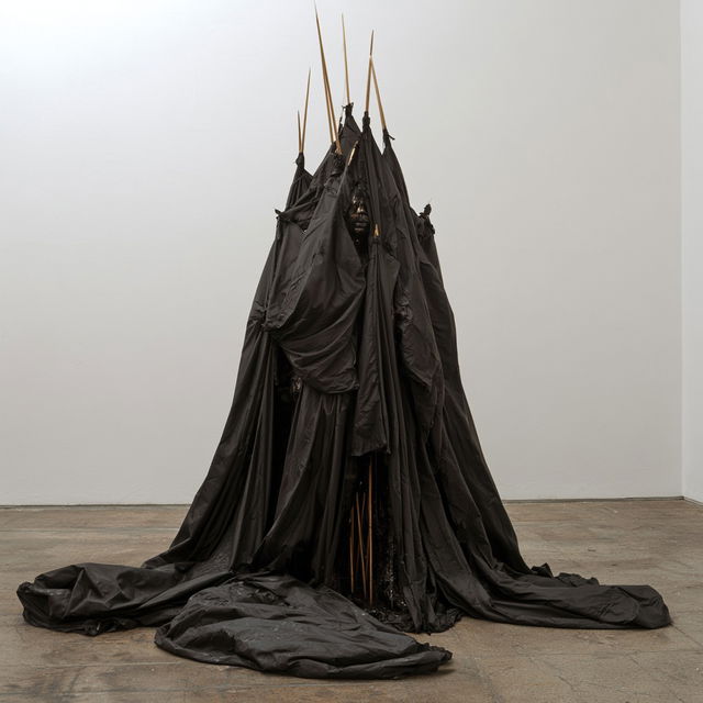 David Hammons style, Midjourney V8.2, render 1 of 4