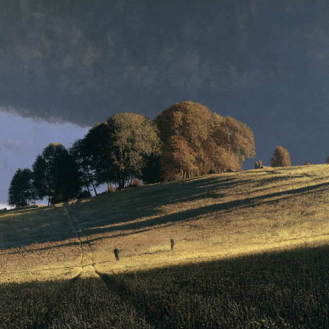 David Inshaw style, Midjourney V8.2, render 4 of 4
