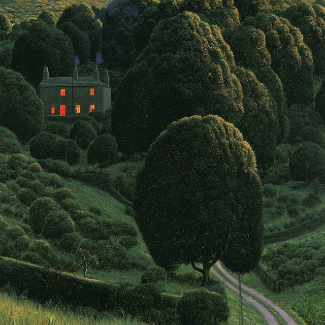 David Inshaw style, Midjourney V8.2, render 3 of 4