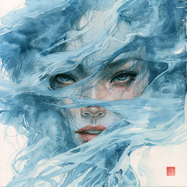 David Mack style, Midjourney V8.2, render 2 of 4