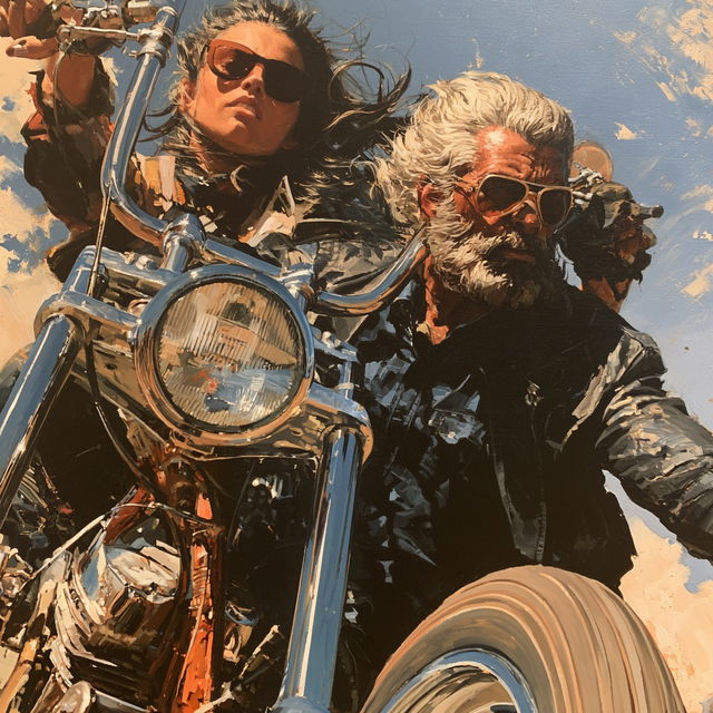 David Mann style, Midjourney V8.2, render 3 of 4