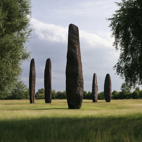 David Nash style (Sculptors), Midjourney V8.2