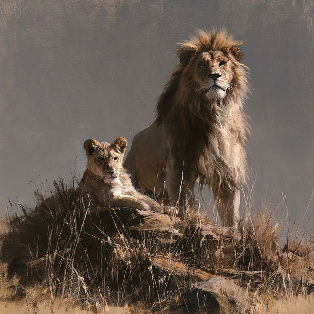 David Shepherd style, Midjourney V8.2, render 3 of 4