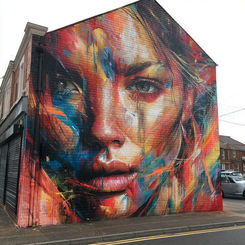 David Walker style (Street artists), Midjourney V8.2