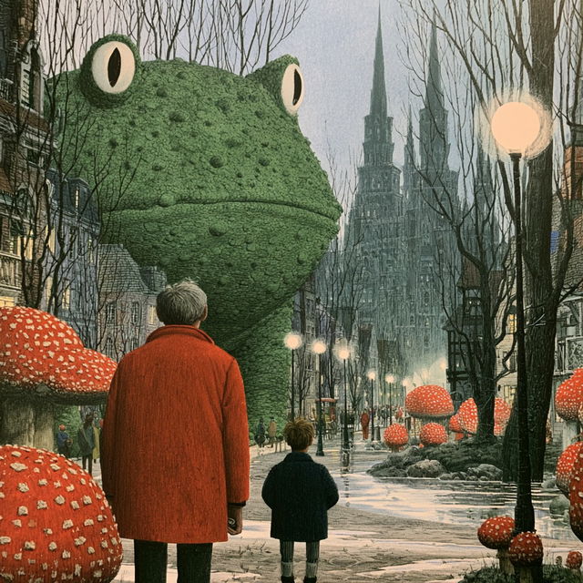 David Wiesner style, Midjourney V8.2, render 1 of 4