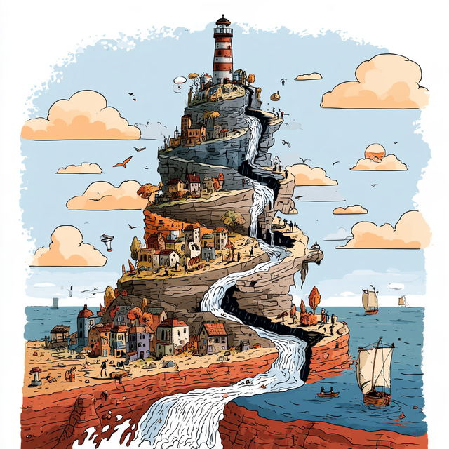 Cumulolithography style, Midjourney V8.2, render 1 of 4