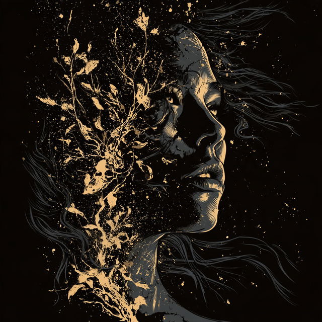 Inkscaromancy style, Midjourney V8.2, render 1 of 4