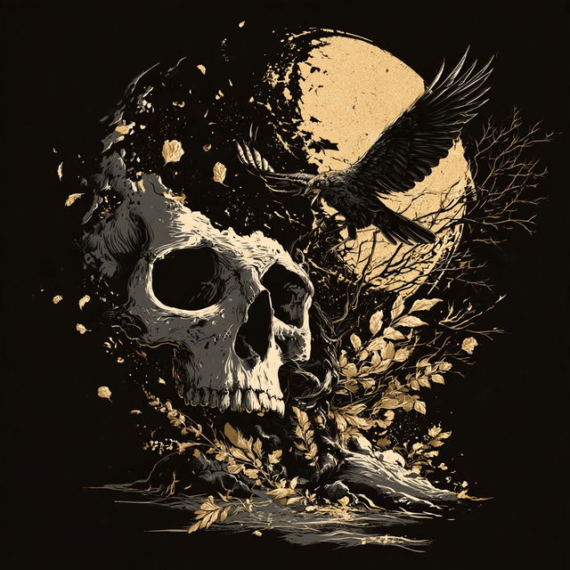 Inkscaromancy style, Midjourney V8.2, render 4 of 4