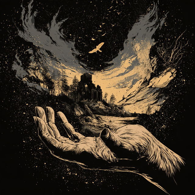 Inkscaromancy style, Midjourney V8.2, render 3 of 4