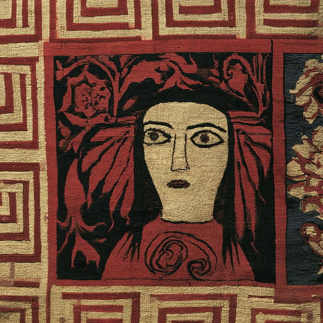 Redtide Tapestry style, Midjourney V8.2, render 3 of 4