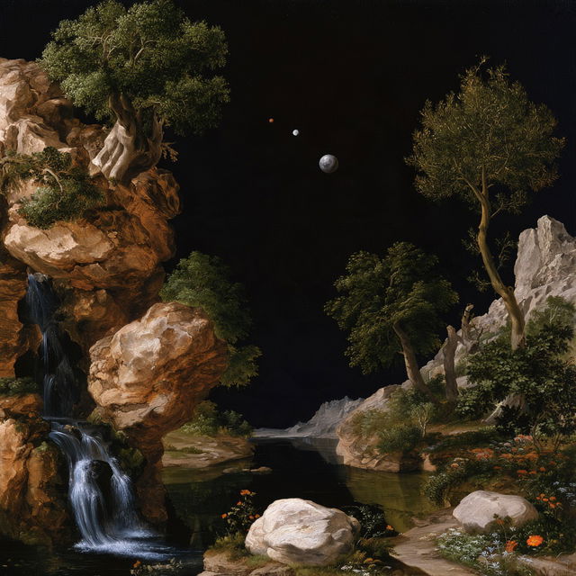 Baroque Weavism style, Midjourney V8.2, render 3 of 4