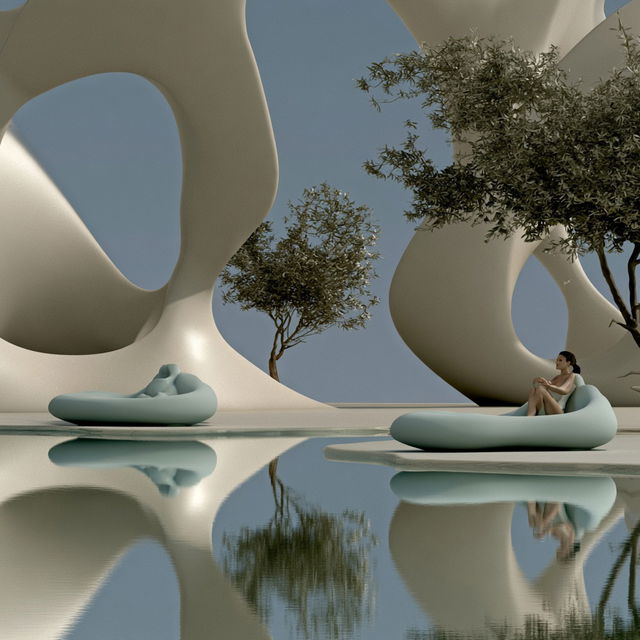 Setcrete style, Midjourney V8.2, render 3 of 4