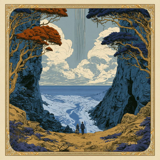 Ochre Ridge Portolan style, Midjourney V8.2, render 4 of 4