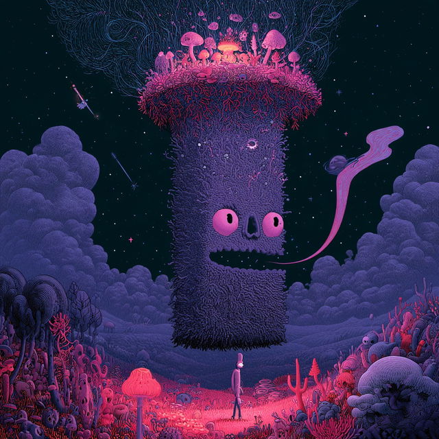 Cosmic Tentacontredanse style, Midjourney V8.2, render 2 of 4