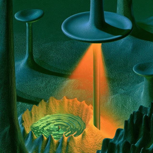 Fluxheart Caverns style, Midjourney V8.2, render 4 of 4