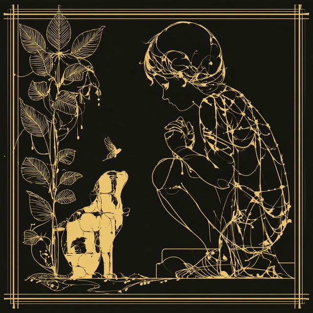Goldleaf Phyllary style, Midjourney V8.2, render 2 of 4