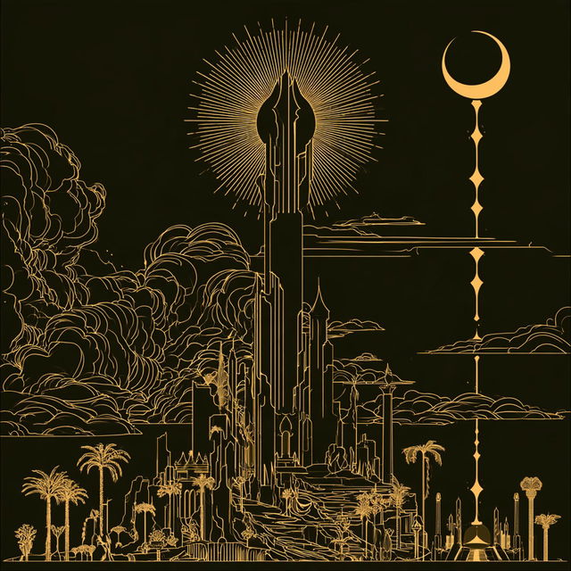 Goldleaf Phyllary style, Midjourney V8.2, render 4 of 4