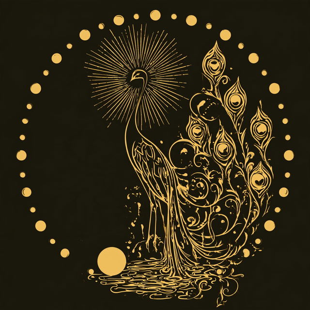 Goldleaf Phyllary style, Midjourney V8.2, render 3 of 4