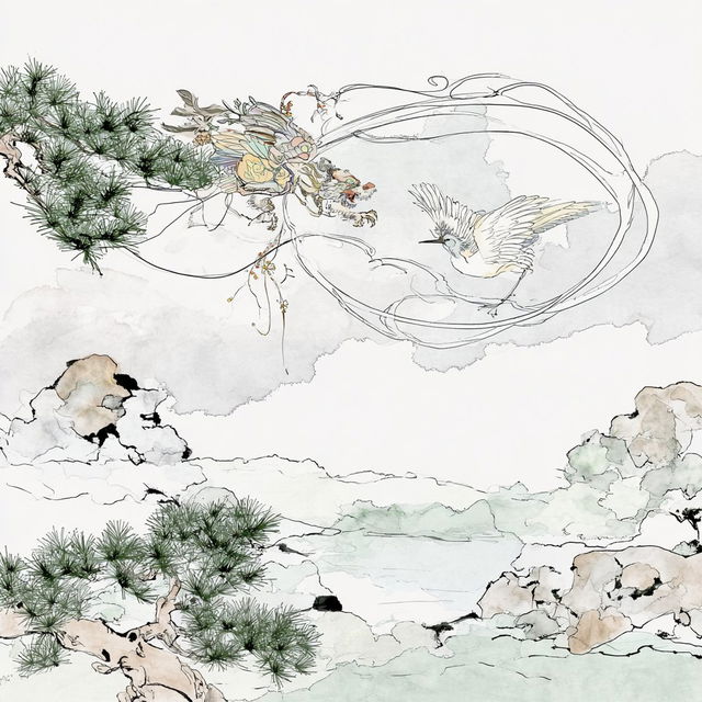 The Aokiri Paper Archive style, Midjourney V8.2, render 4 of 4