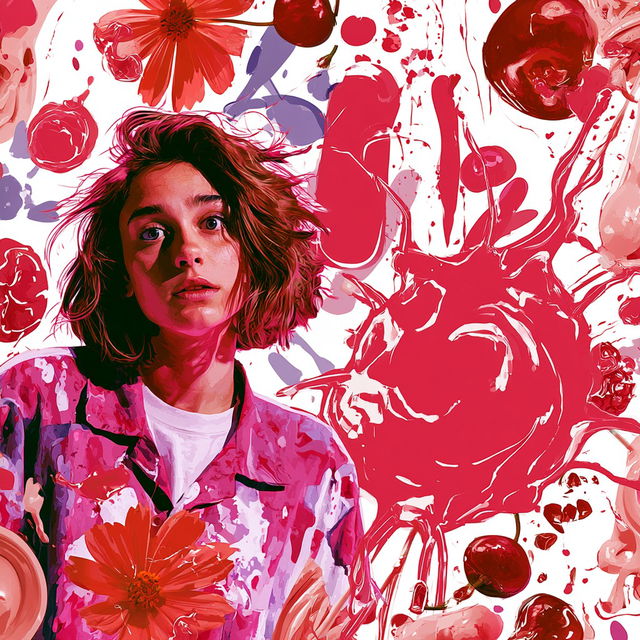 Chromafrappe style, Midjourney V8.2, render 1 of 4