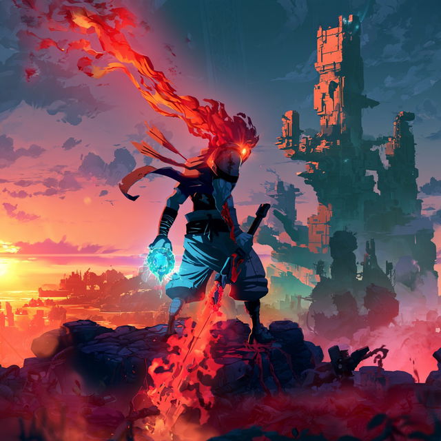Dead Cells style, Midjourney V8.2, render 3 of 4
