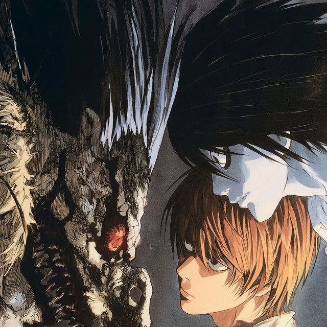 Death Note style, Midjourney V8.2, render 4 of 4