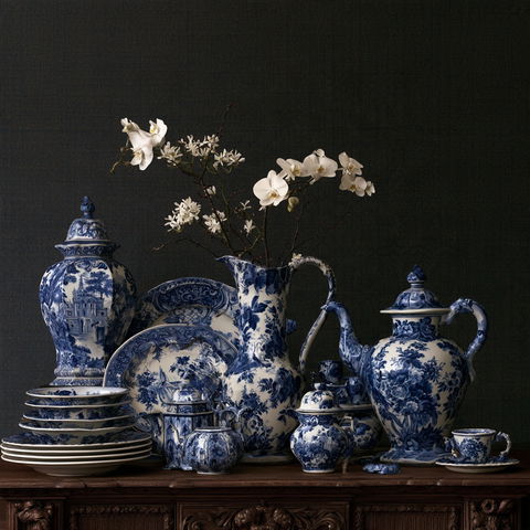 Delftware style (Techniques), Midjourney V8.2