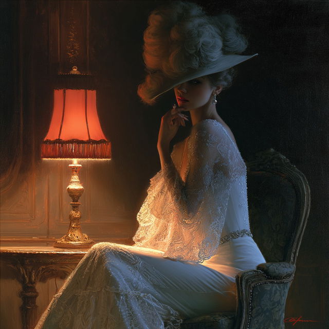 Delphin Enjolras style, Midjourney V8.2, render 4 of 4