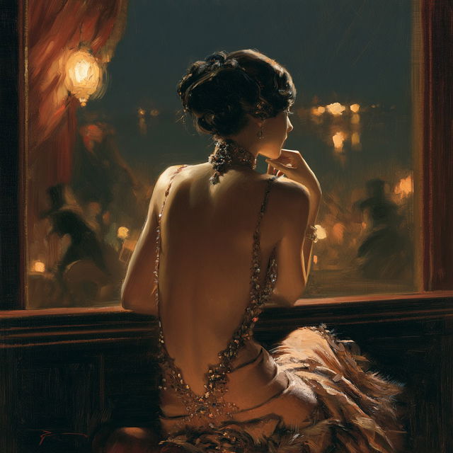 Delphin Enjolras style, Midjourney V8.2, render 3 of 4