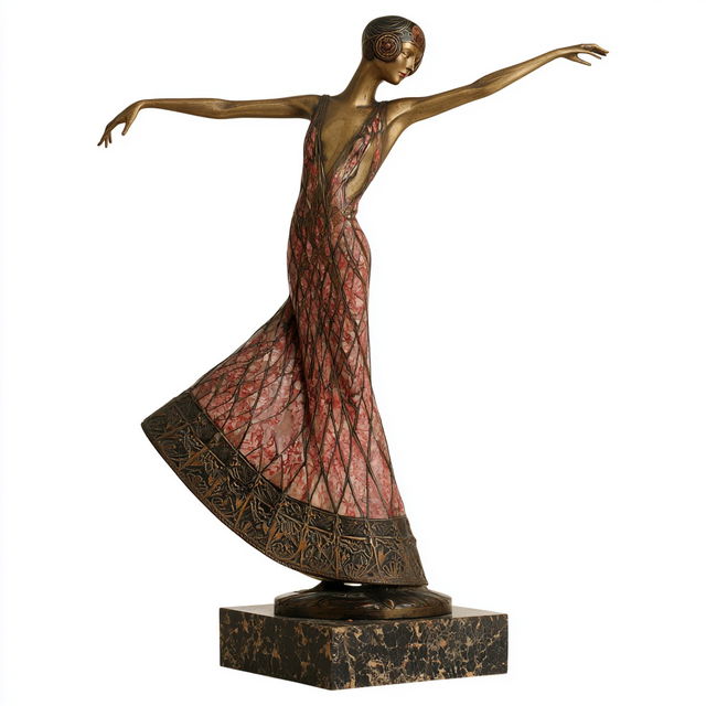Demetre Chiparus style, Midjourney V8.2, render 2 of 4