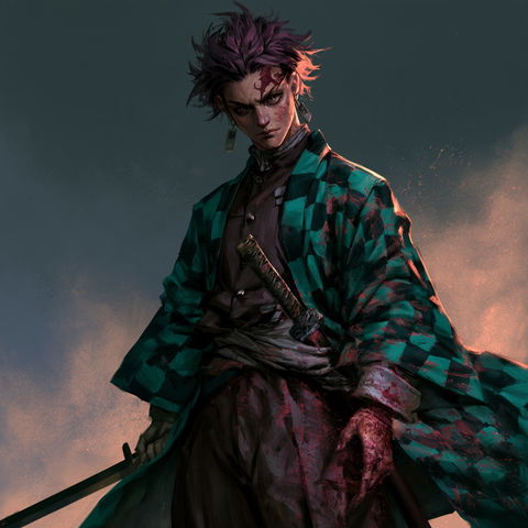 Demon Slayer style (Titles), Midjourney V8.2