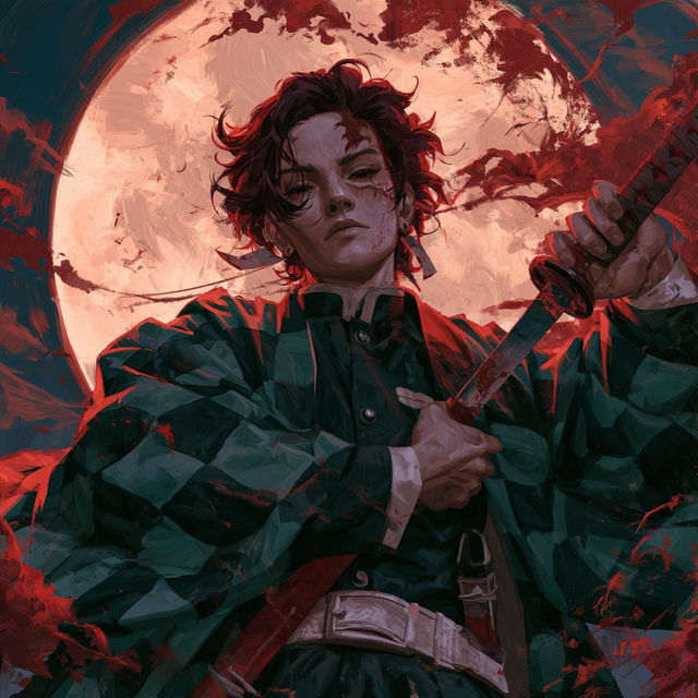 Demon Slayer style, Midjourney V8.2, render 3 of 4
