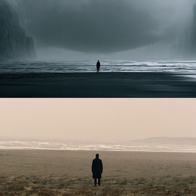 Denis Villeneuve style, Midjourney V8.2, render 1 of 4