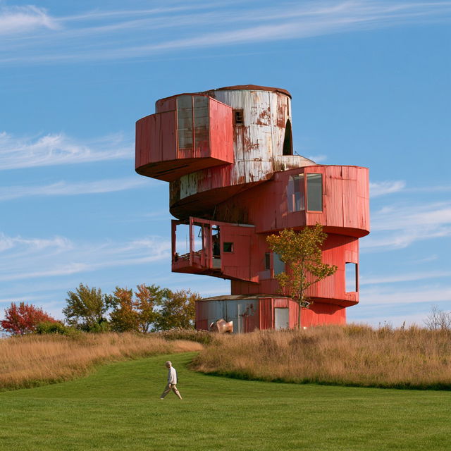 Dennis Oppenheim style, Midjourney V8.2, render 4 of 4