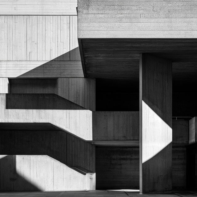 Denys Lasdun style, Midjourney V8.2, render 4 of 4