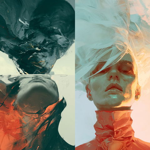 Desaturated colors style (Modifiers), Midjourney V8.2