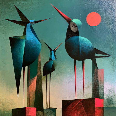 Desmond Morris style (Painters), Midjourney V8.2