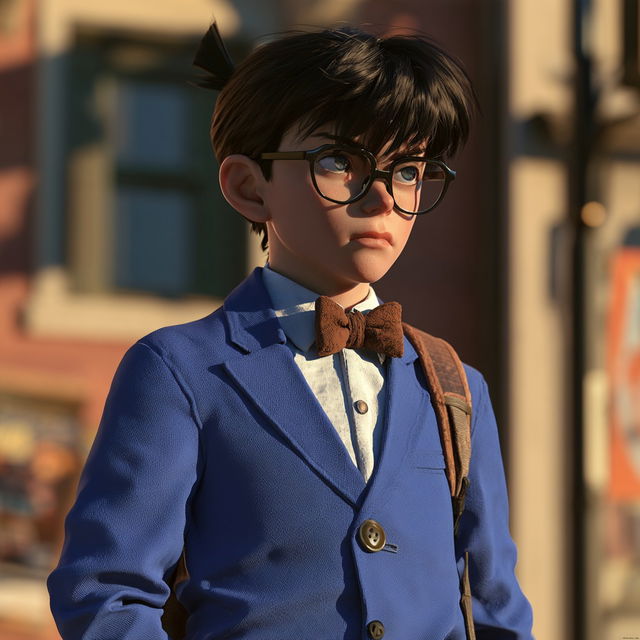 Detective Conan style, Midjourney V8.2, render 4 of 4