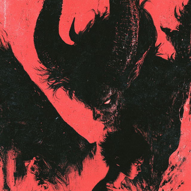 Devilman Crybaby style, Midjourney V8.2, render 3 of 4