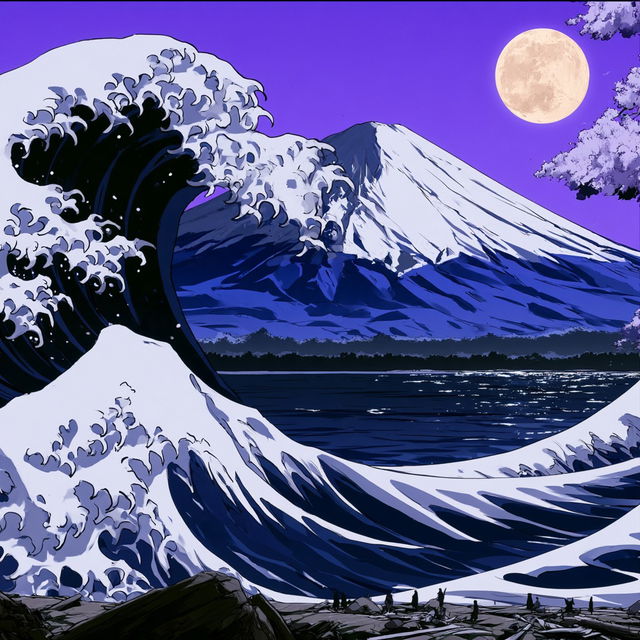 Lunarcascade style, Midjourney V8.2, render 3 of 4