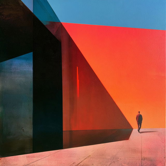 Diagonal composition style, Midjourney V8.2, render 2 of 4