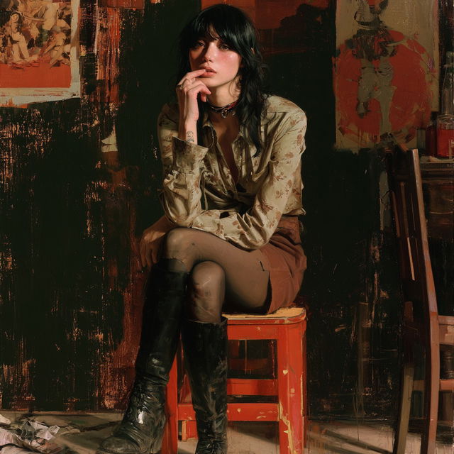 Diego Dayer style, Midjourney V8.2, render 3 of 4
