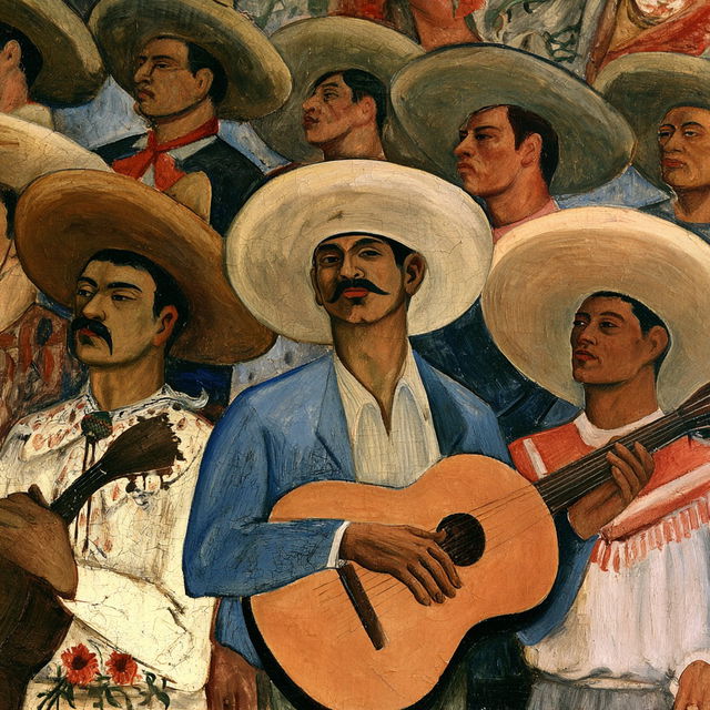 Diego Rivera style, Midjourney V8.2, render 4 of 4