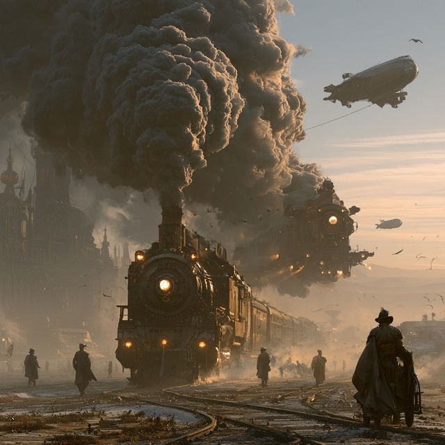 Dieselpunk style, Midjourney V8.2, render 2 of 4
